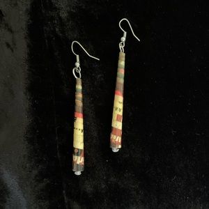 Handmade colorful dangle earrings